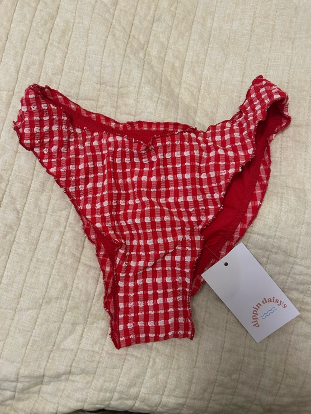 Dippin Daisy June Cheeky Bikini Bottoms in Ruby